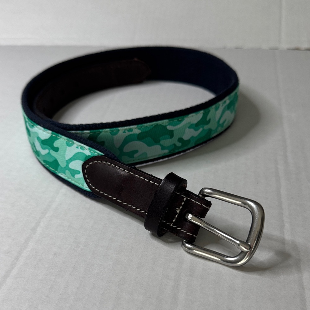 Kids Green Camouflage Belt EUC
